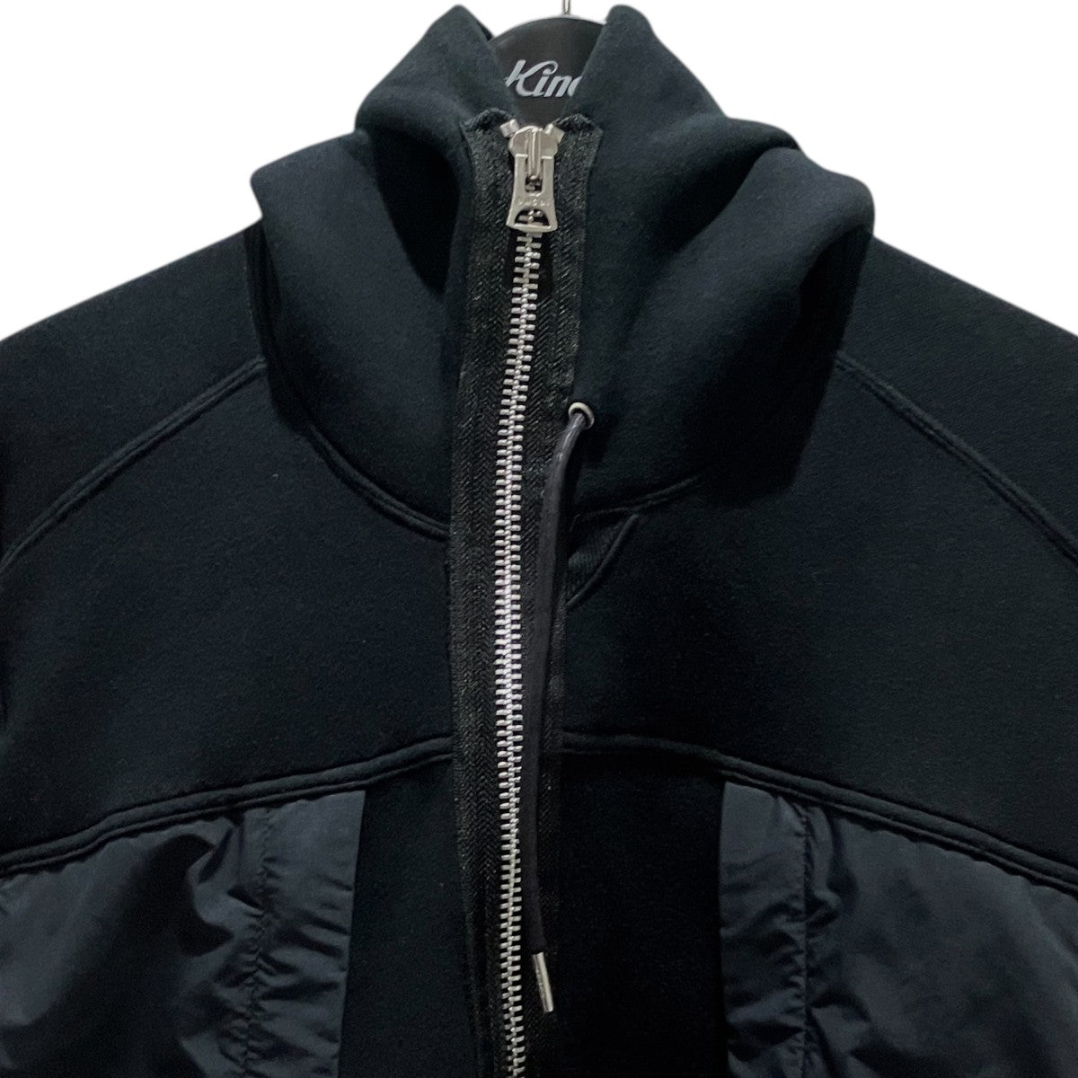 sacai 【Nylon Twill×Sponge Sweat Hoodie】ナイロンツイル スポンジスウェットフーディ23-03093M 古着・中古-3枚目のアイテム画像