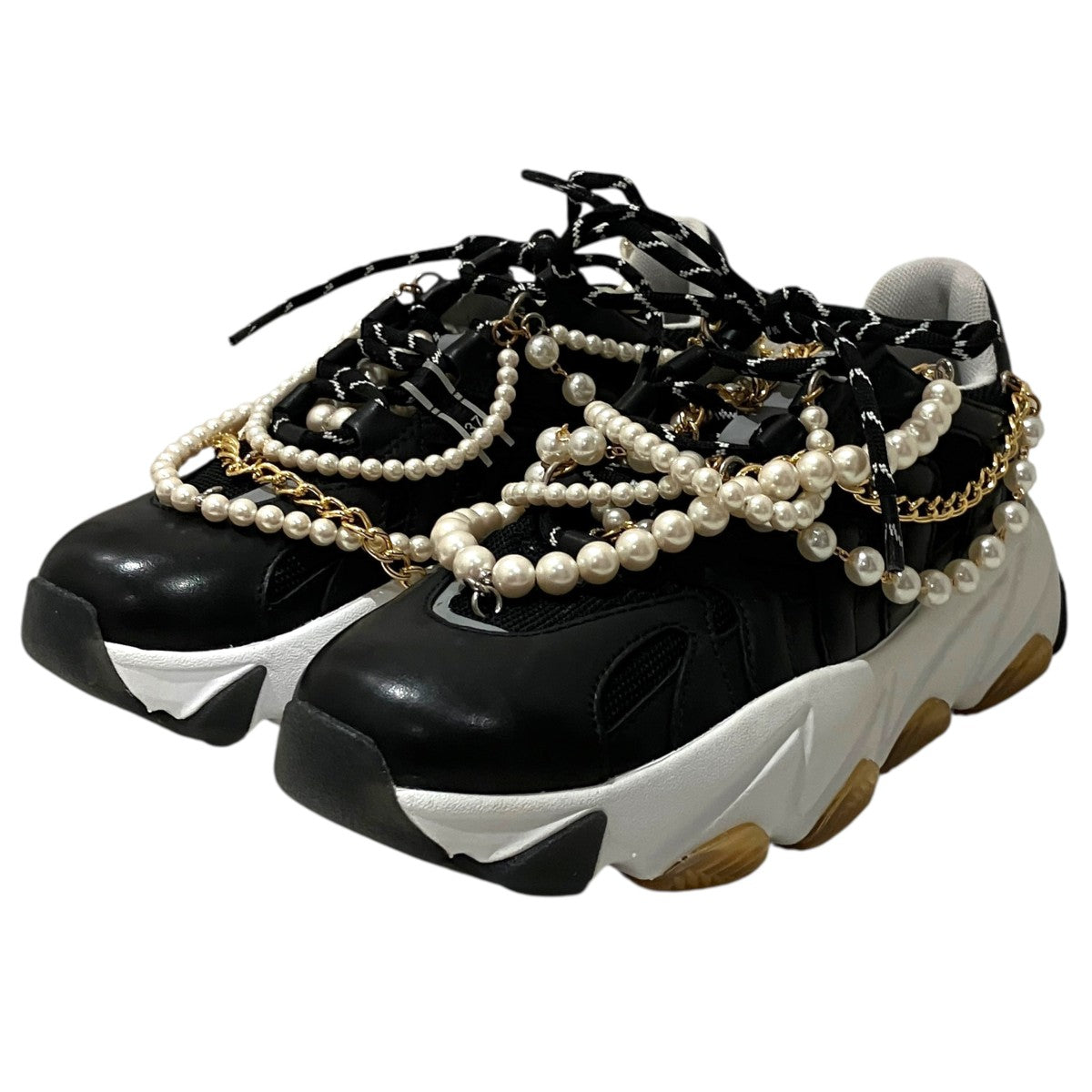JUNYA WATANABE CDG×Ash 【Pearl Sneaker Is Embraced】パールチェーンスニーカー 古着・中古-1枚目のアイテム画像