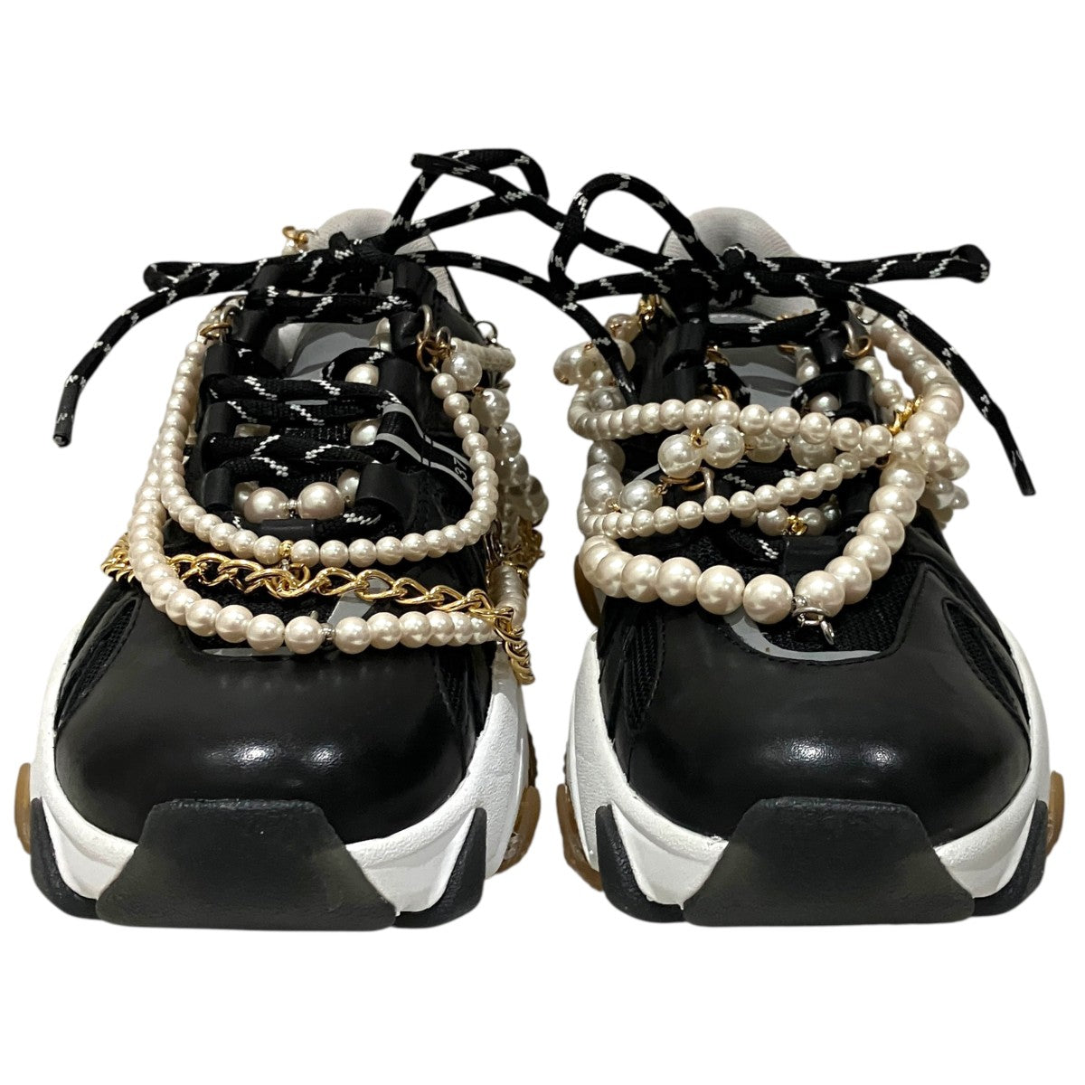 JUNYA WATANABE CDG×Ash 【Pearl Sneaker Is Embraced】パールチェーンスニーカー 古着・中古-2枚目のアイテム画像