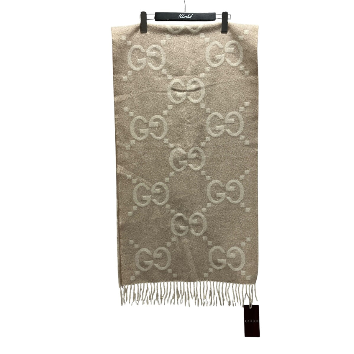 GUCCI GGカシミア ラメ ジャカードマフラー764635 古着・中古-1枚目のアイテム画像