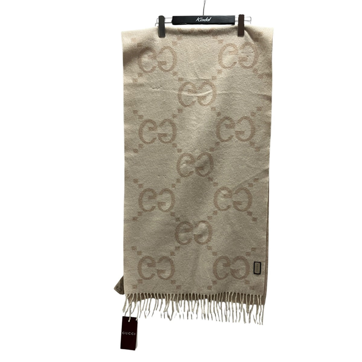 GUCCI GGカシミア ラメ ジャカードマフラー764635 古着・中古-5枚目のアイテム画像