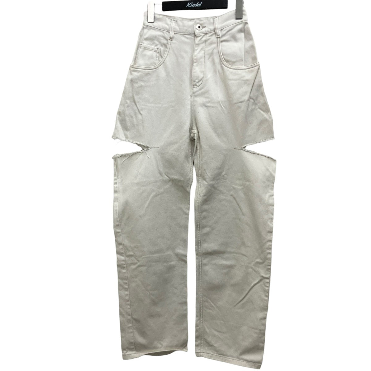 スラッシュデニムパンツS51LA0106