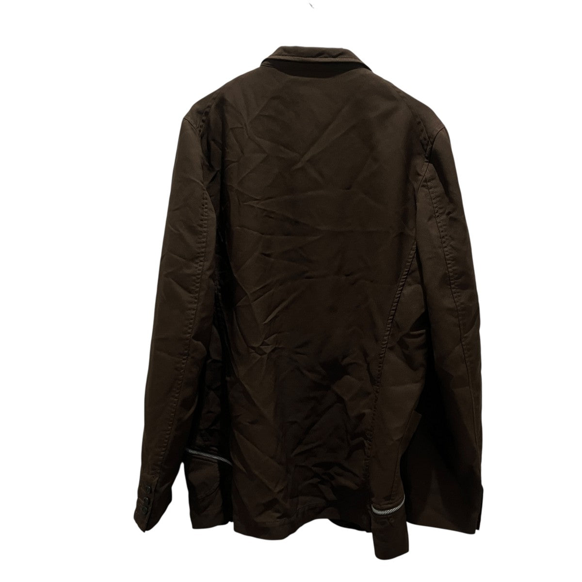 COMME des GARCONS SHIRT 26SS製品染めエステル縮絨ジップテーラードジャケットFQ-J510 古着・中古-2枚目のアイテム画像