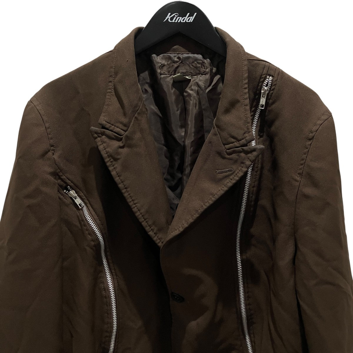 COMME des GARCONS SHIRT 26SS製品染めエステル縮絨ジップテーラードジャケットFQ-J510 古着・中古-3枚目のアイテム画像