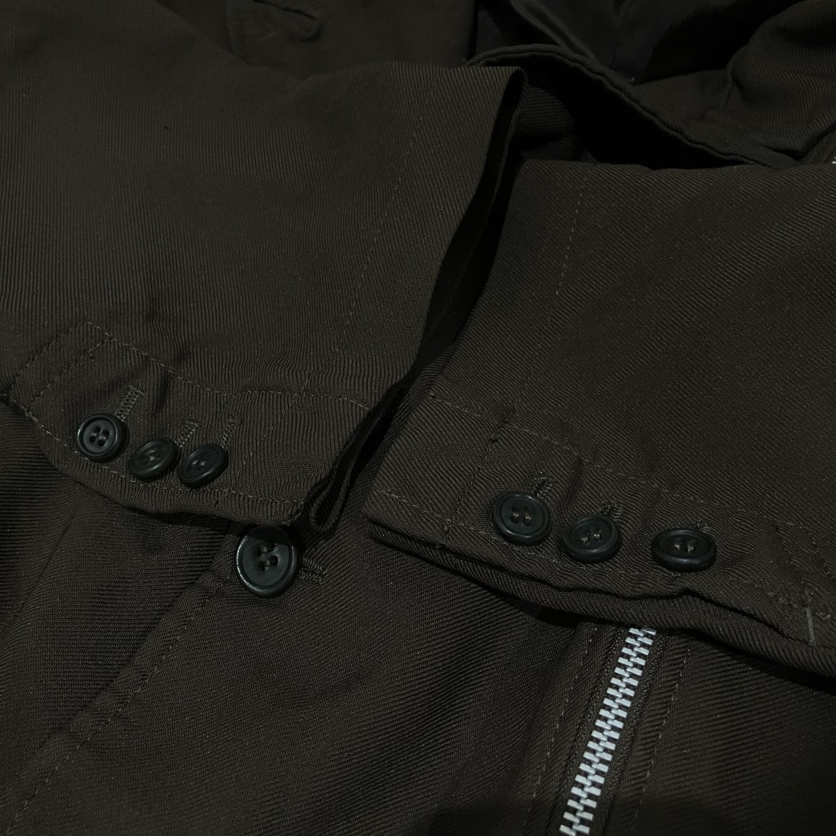 COMME des GARCONS SHIRT 26SS製品染めエステル縮絨ジップテーラードジャケットFQ-J510 古着・中古-5枚目のアイテム画像