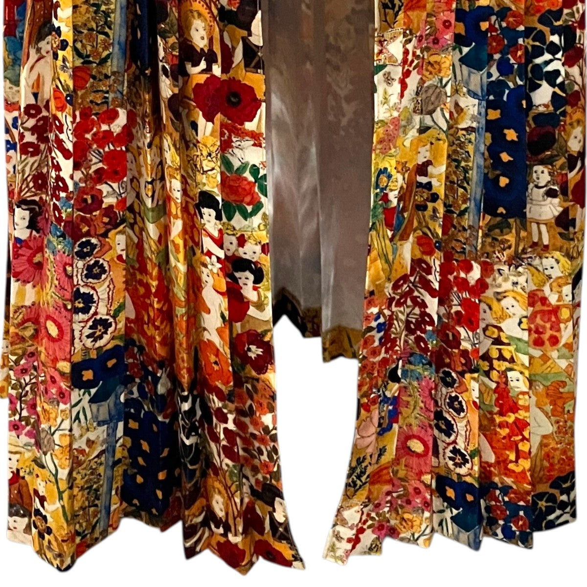 KIDILL×Henry Darger 総柄プリーツスカートKL649 古着・中古-4枚目のアイテム画像
