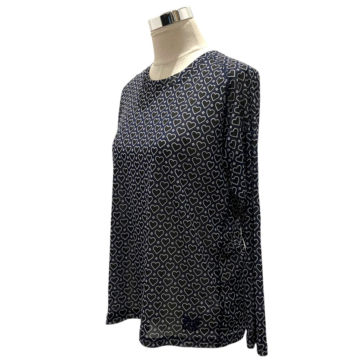Needles×BEAMS BOY シースルーハートカットソーSX1511 古着・中古-3枚目のアイテム画像