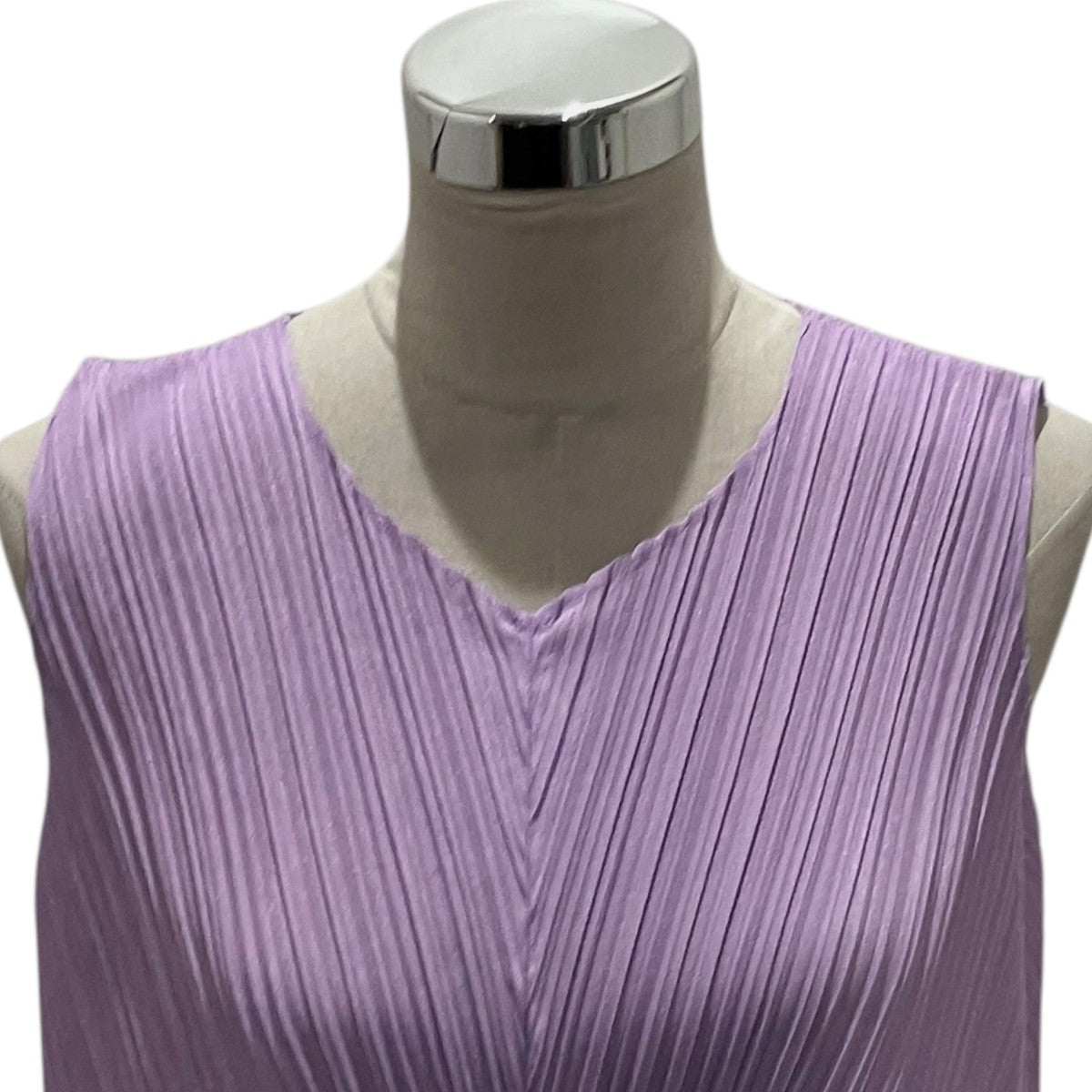 PLEATS PLEASE 24AWノースリーブプリーツワンピースPP43JH285 古着・中古-4枚目のアイテム画像