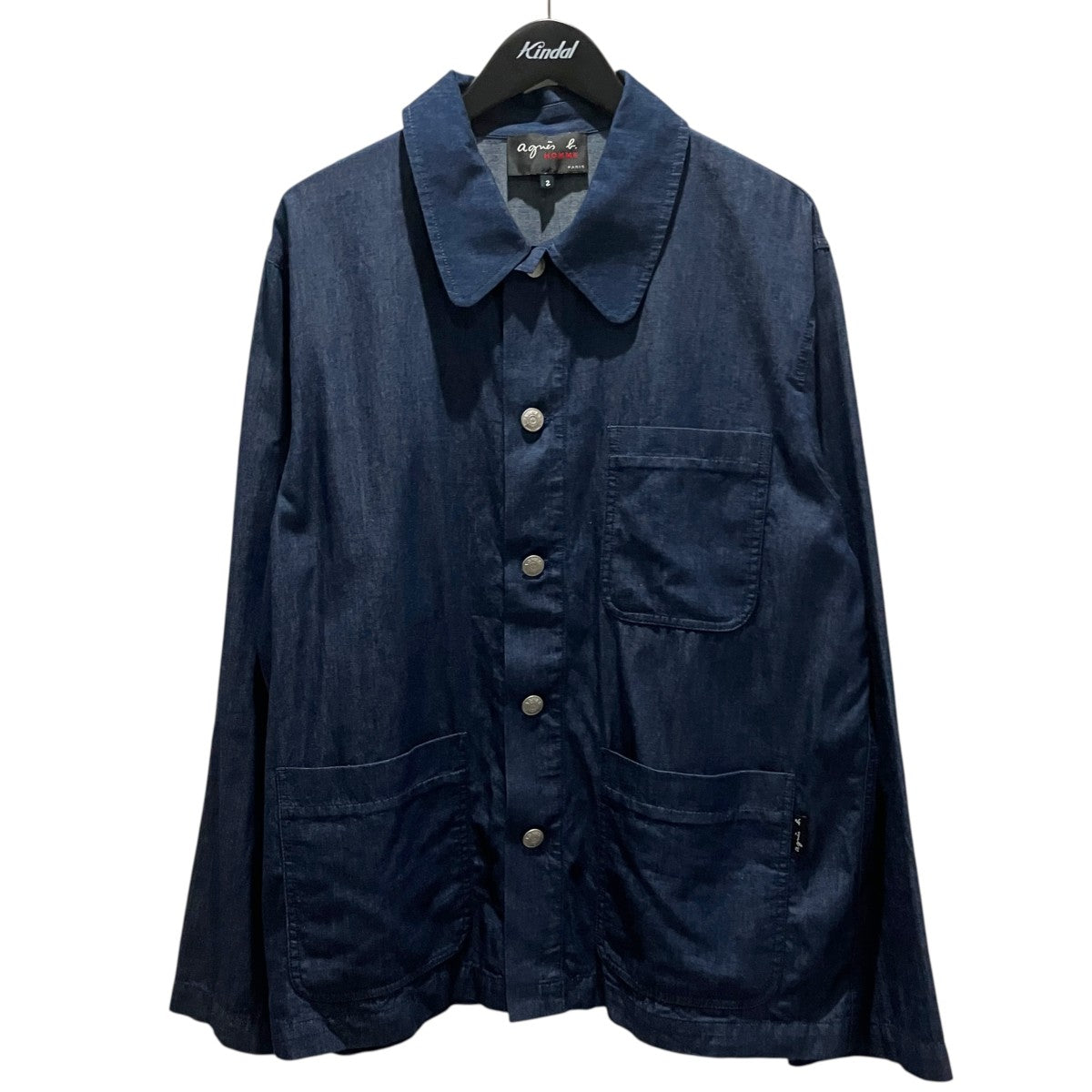 agnes b homme 26SSシャンブレーシャツ 古着・中古-1枚目のアイテム画像