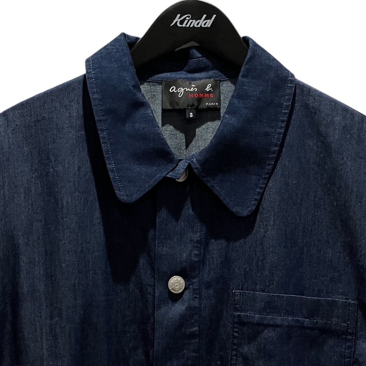 agnes b homme 26SSシャンブレーシャツ 古着・中古-3枚目のアイテム画像