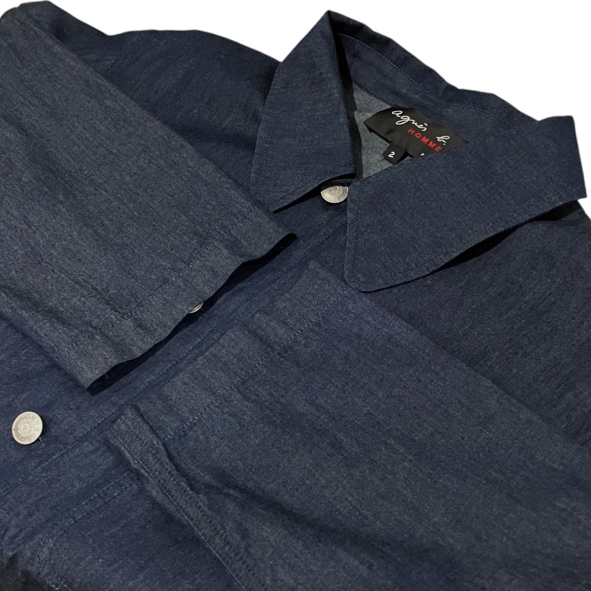 agnes b homme 26SSシャンブレーシャツ 古着・中古-5枚目のアイテム画像