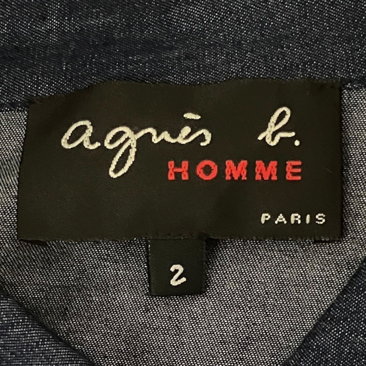 agnes b homme 26SSシャンブレーシャツ 古着・中古-6枚目のアイテム画像