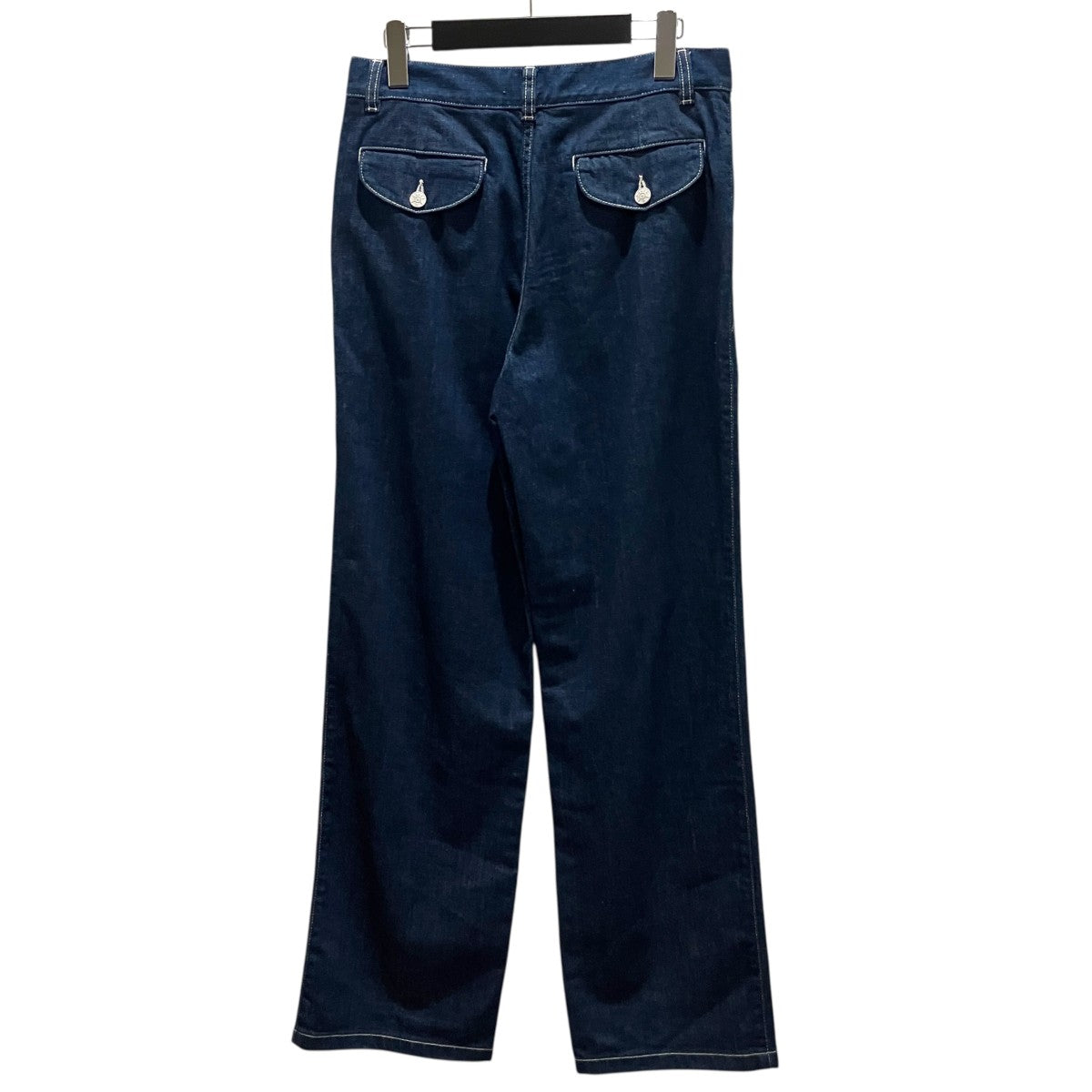 agnes b 26SSハイウエストデニムパンツ 古着・中古-2枚目のアイテム画像