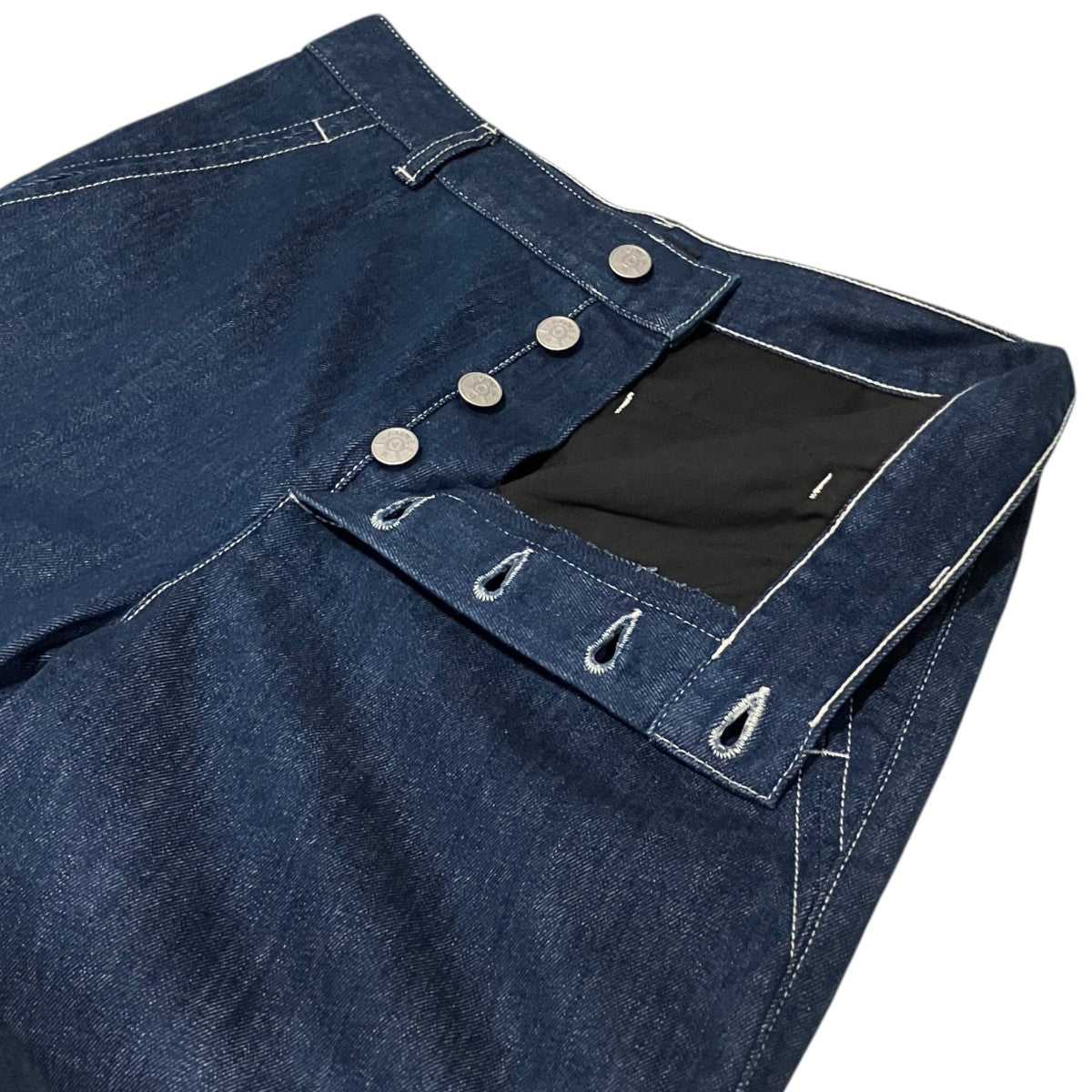agnes b 26SSハイウエストデニムパンツ 古着・中古-5枚目のアイテム画像