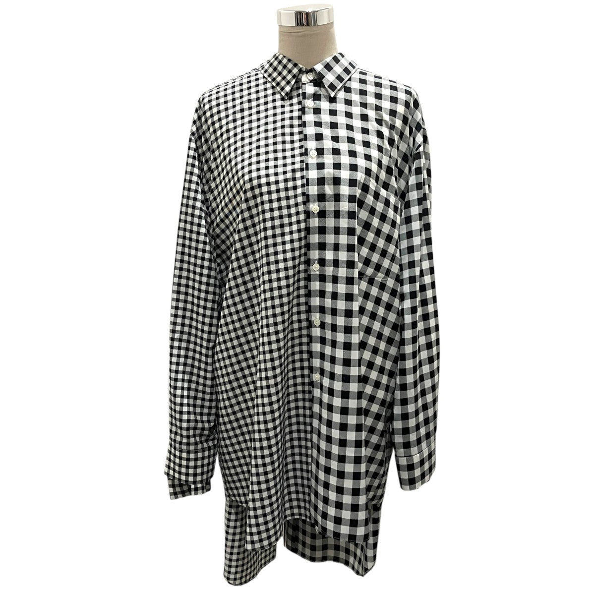 COMME des GARCONS 25AW二重ギンガムチェックブラウスGP-B003 古着・中古-1枚目のアイテム画像