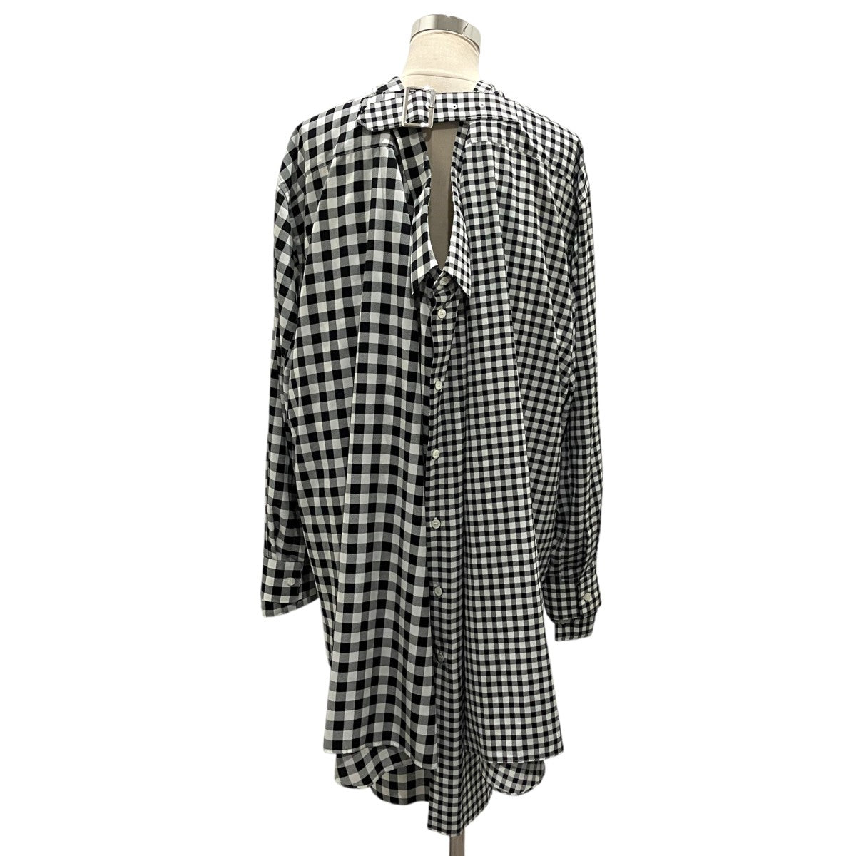 COMME des GARCONS 25AW二重ギンガムチェックブラウスGP-B003 古着・中古-2枚目のアイテム画像