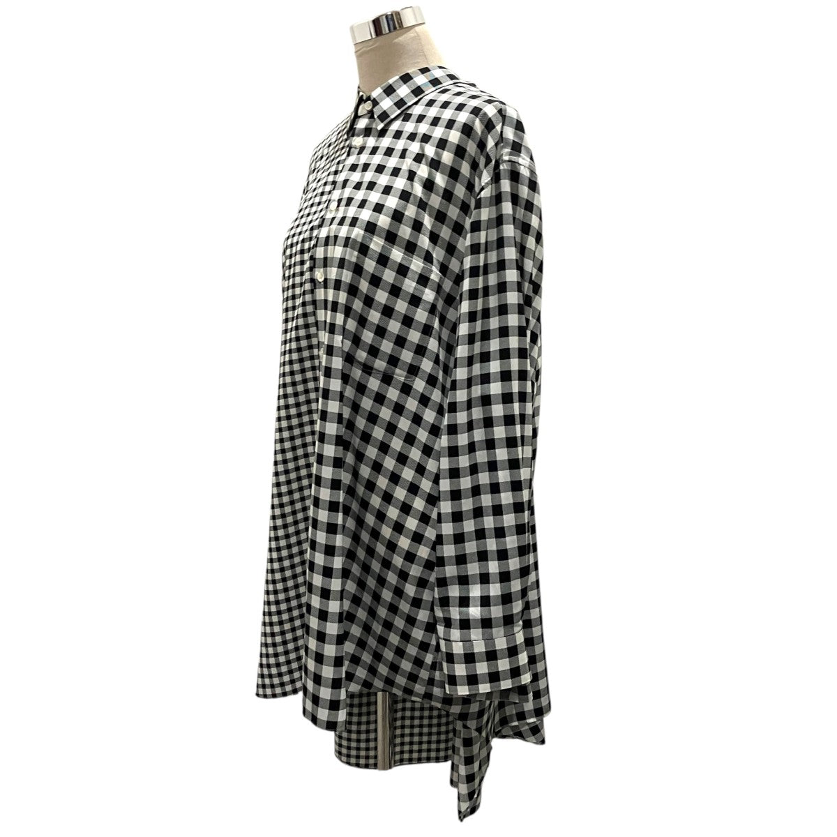 COMME des GARCONS 25AW二重ギンガムチェックブラウスGP-B003 古着・中古-3枚目のアイテム画像