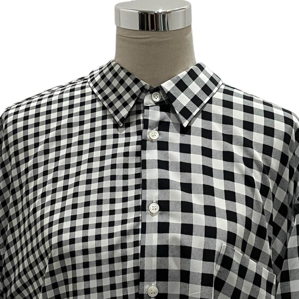 COMME des GARCONS 25AW二重ギンガムチェックブラウスGP-B003 古着・中古-4枚目のアイテム画像