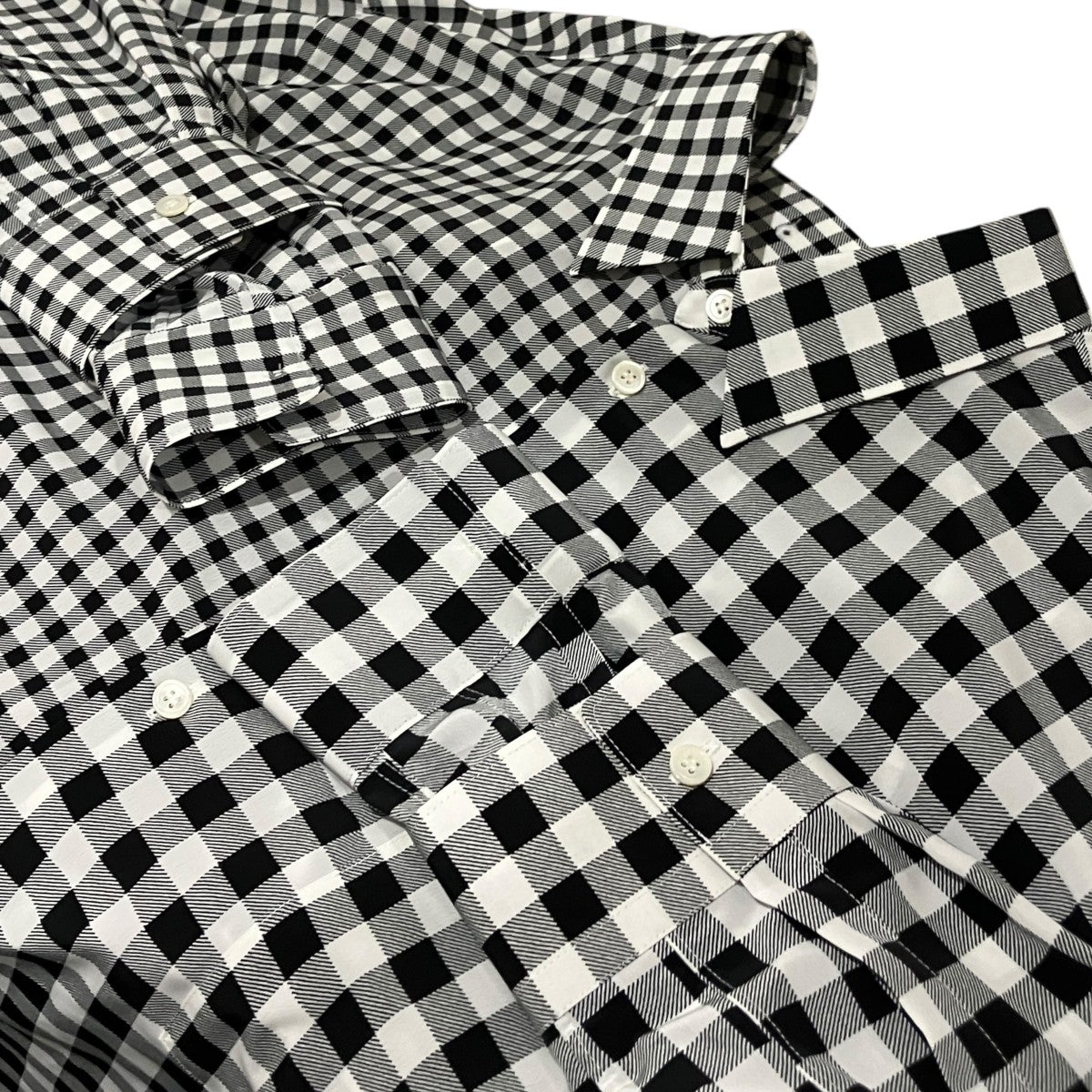 COMME des GARCONS 25AW二重ギンガムチェックブラウスGP-B003 古着・中古-6枚目のアイテム画像