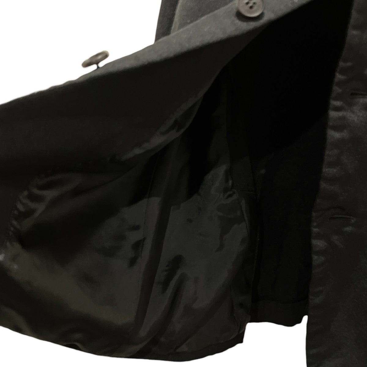 COMME des GARCONS HOMME 24SS製品染めエステル縮絨3BテーラードジャケットHM-J007 古着・中古-4枚目のアイテム画像