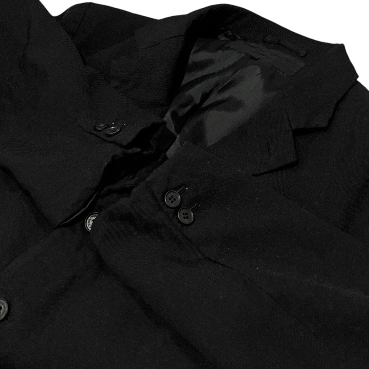 COMME des GARCONS HOMME 24SS製品染めエステル縮絨3BテーラードジャケットHM-J007 古着・中古-5枚目のアイテム画像