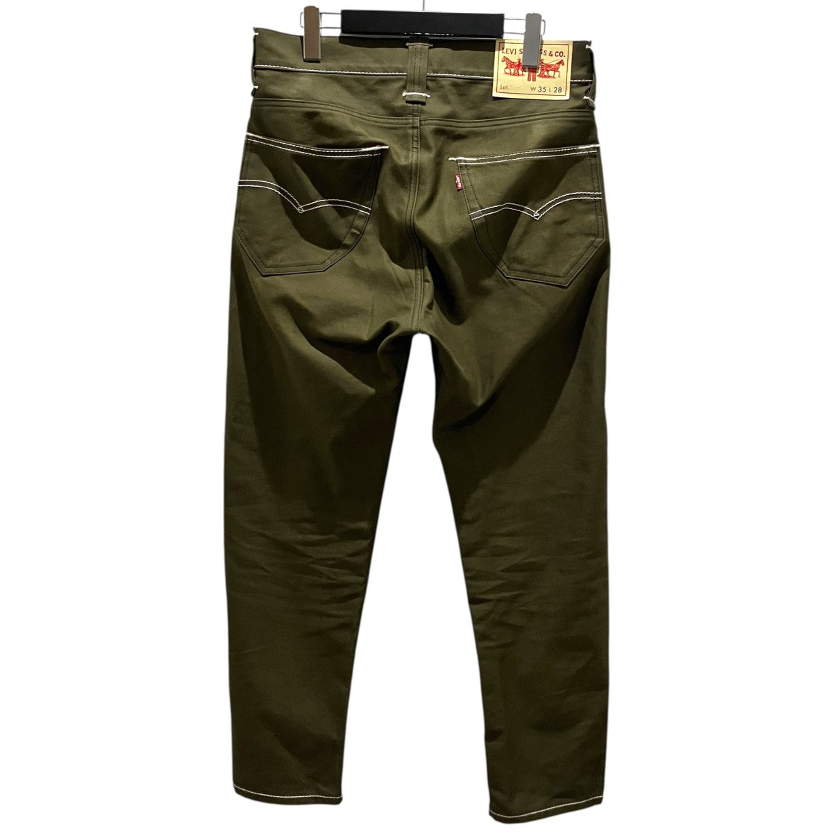 JUNYA WATANABE MAN×LEVI’S 21AWホワイトステッチコトンパンツWH-P201 古着・中古-2枚目のアイテム画像