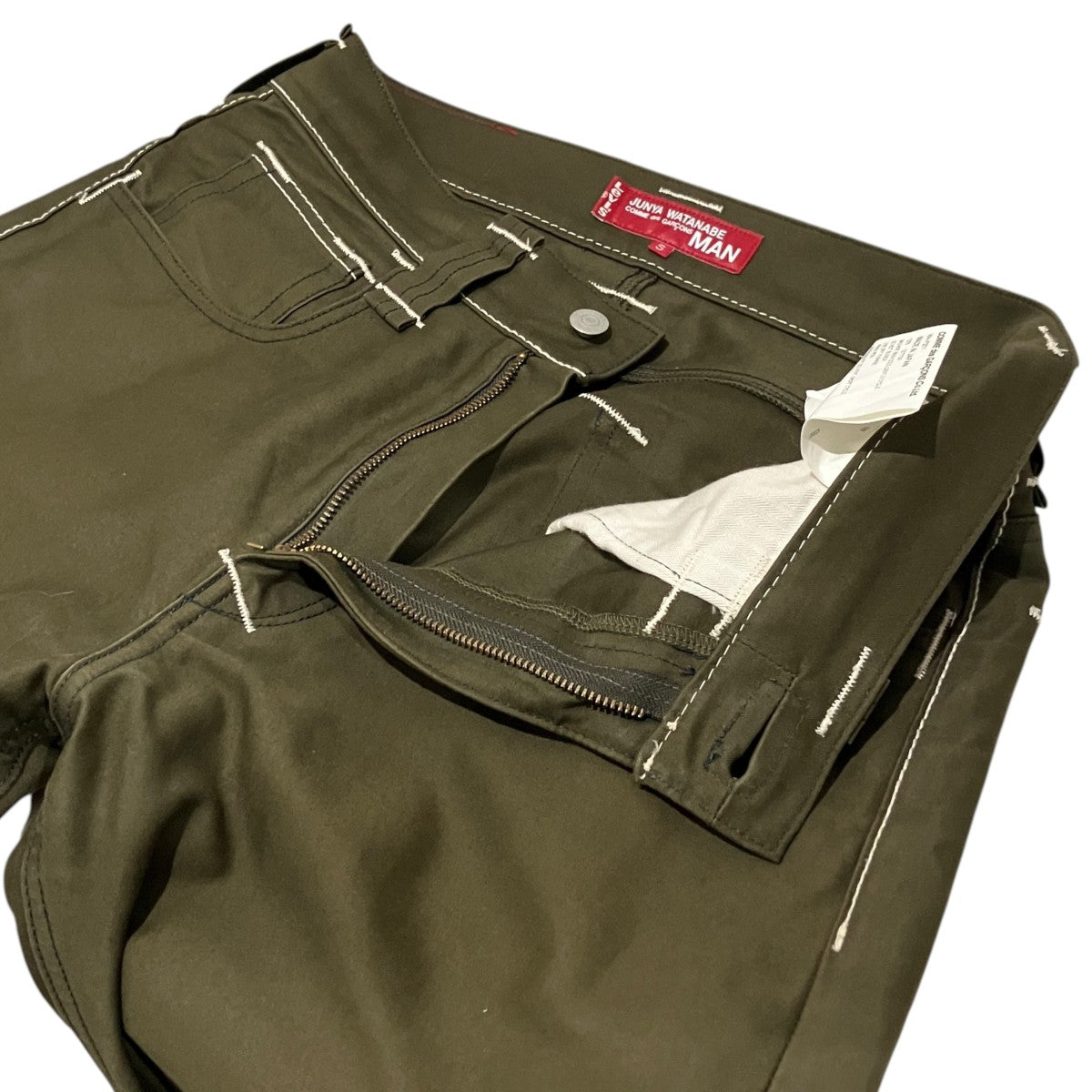 JUNYA WATANABE MAN×LEVI’S 21AWホワイトステッチコトンパンツWH-P201 古着・中古-5枚目のアイテム画像