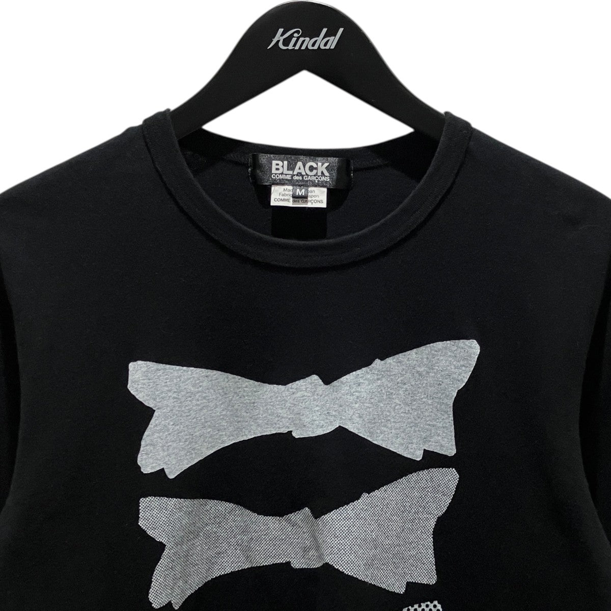 BLACK COMME des GARCONS 23AW3連リボン長袖TシャツLL-T005 古着・中古-3枚目のアイテム画像