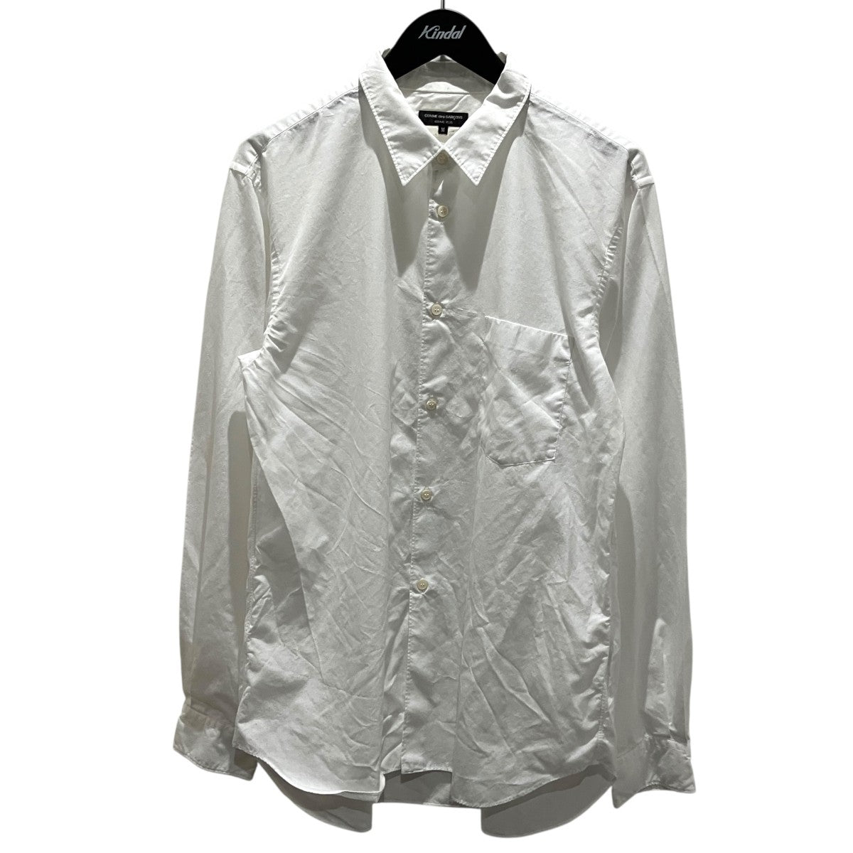 COMME des GARCONS HOMME PLUS 定番エステルスパンブロード厚ブラウスPZ-B004 古着・中古-1枚目のアイテム画像