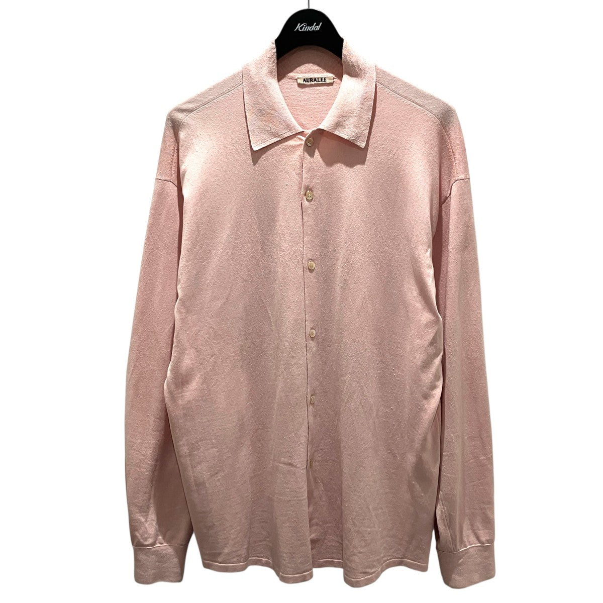 26SS【HIGH GAUGE TUSSAH SILK KNIT CARDIGAN】長袖シルクポロシャツA26SC01SJ