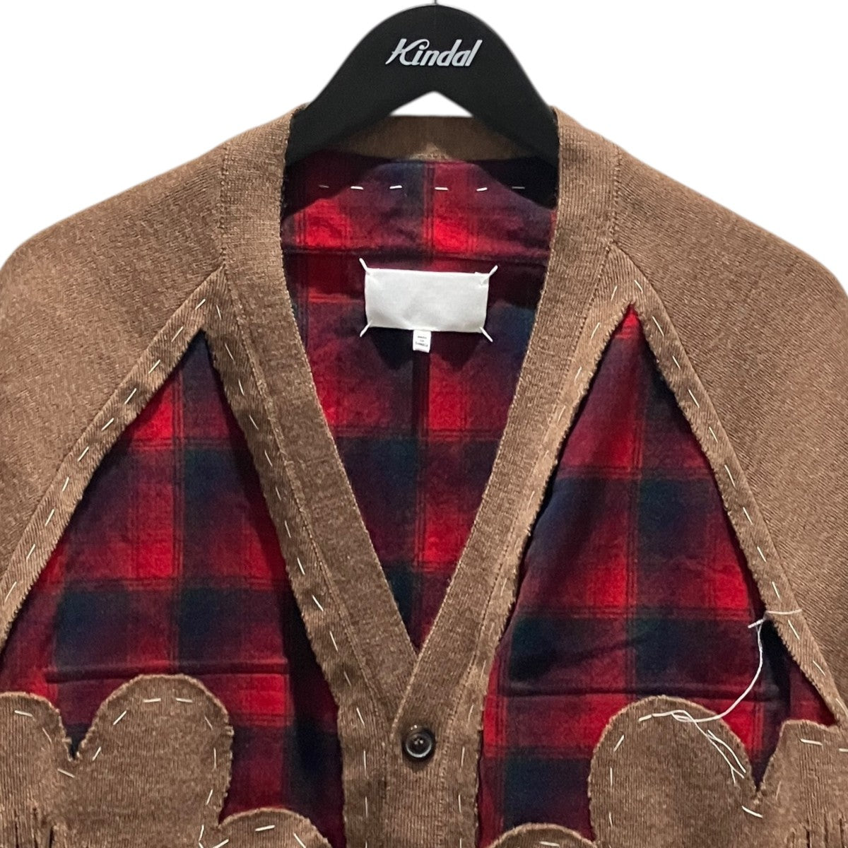 Maison Margiela×PENDLETON フリンジカーディガンc 古着・中古-3枚目のアイテム画像