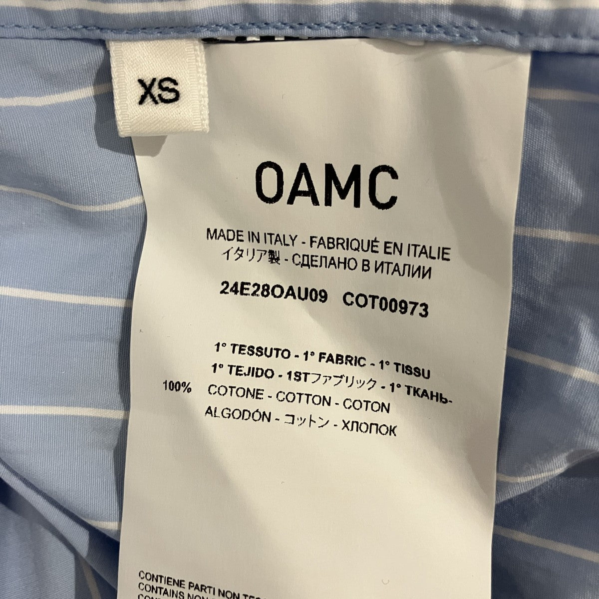 Homer Shirtストライプシャツ24E28OAU09