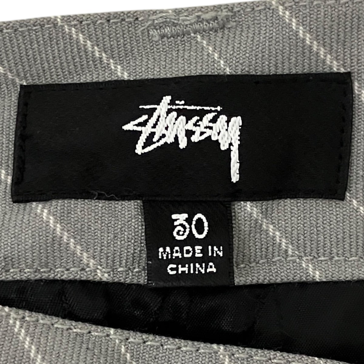 stussy 24SS【VOLUME PLEATED SHORT WRINKLED STRIPE】ストライプハーフパンツ112314 古着・中古-6枚目のアイテム画像