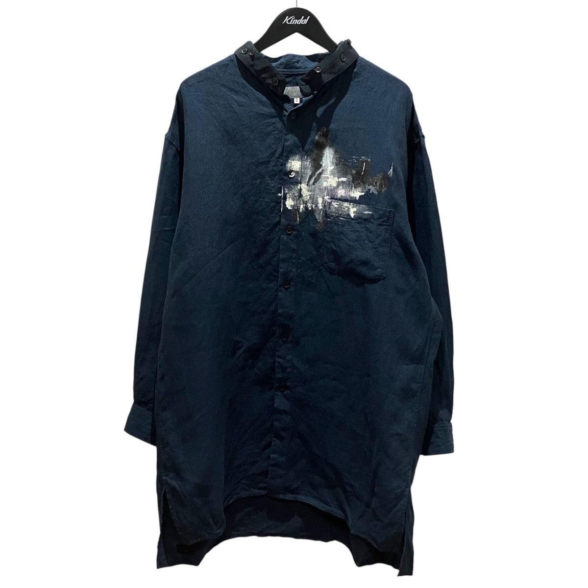 Yohji Yamamoto pour homme 襟レイヤードシャツHZ-B45-317 古着・中古-1枚目のアイテム画像