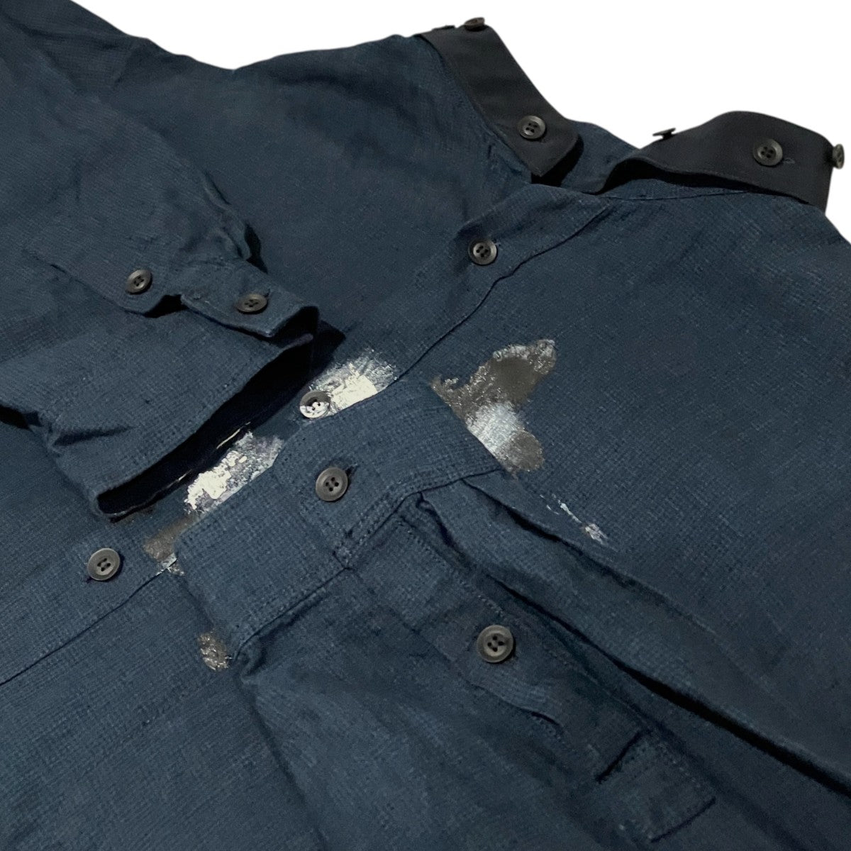 Yohji Yamamoto pour homme 襟レイヤードシャツHZ-B45-317 古着・中古-5枚目のアイテム画像