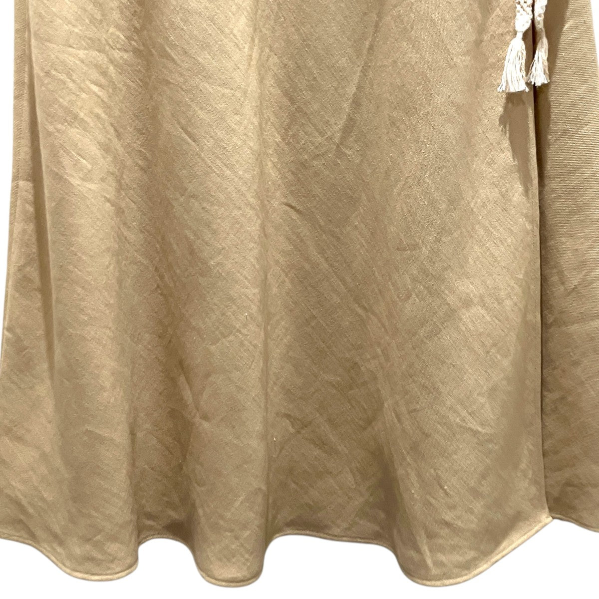 LORO PIANA リネン巻きスカートFAN1452 古着・中古-4枚目のアイテム画像