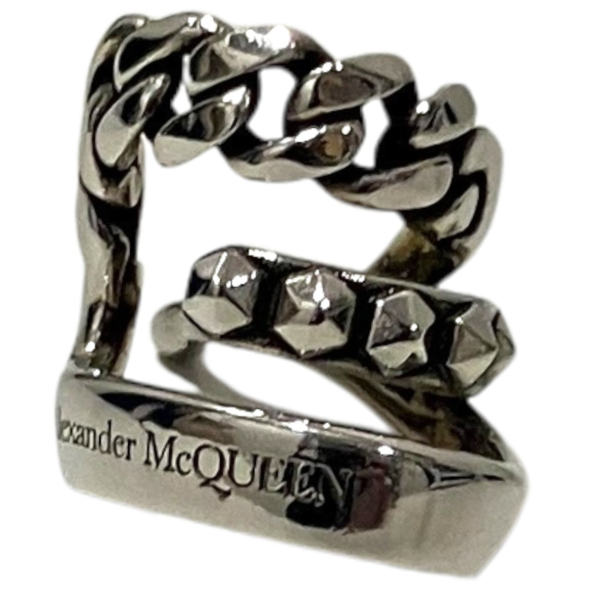 ALEXANDER McQUEEN 【Punk Stud Ear Cuff】イヤーカフ 古着・中古-1枚目のアイテム画像