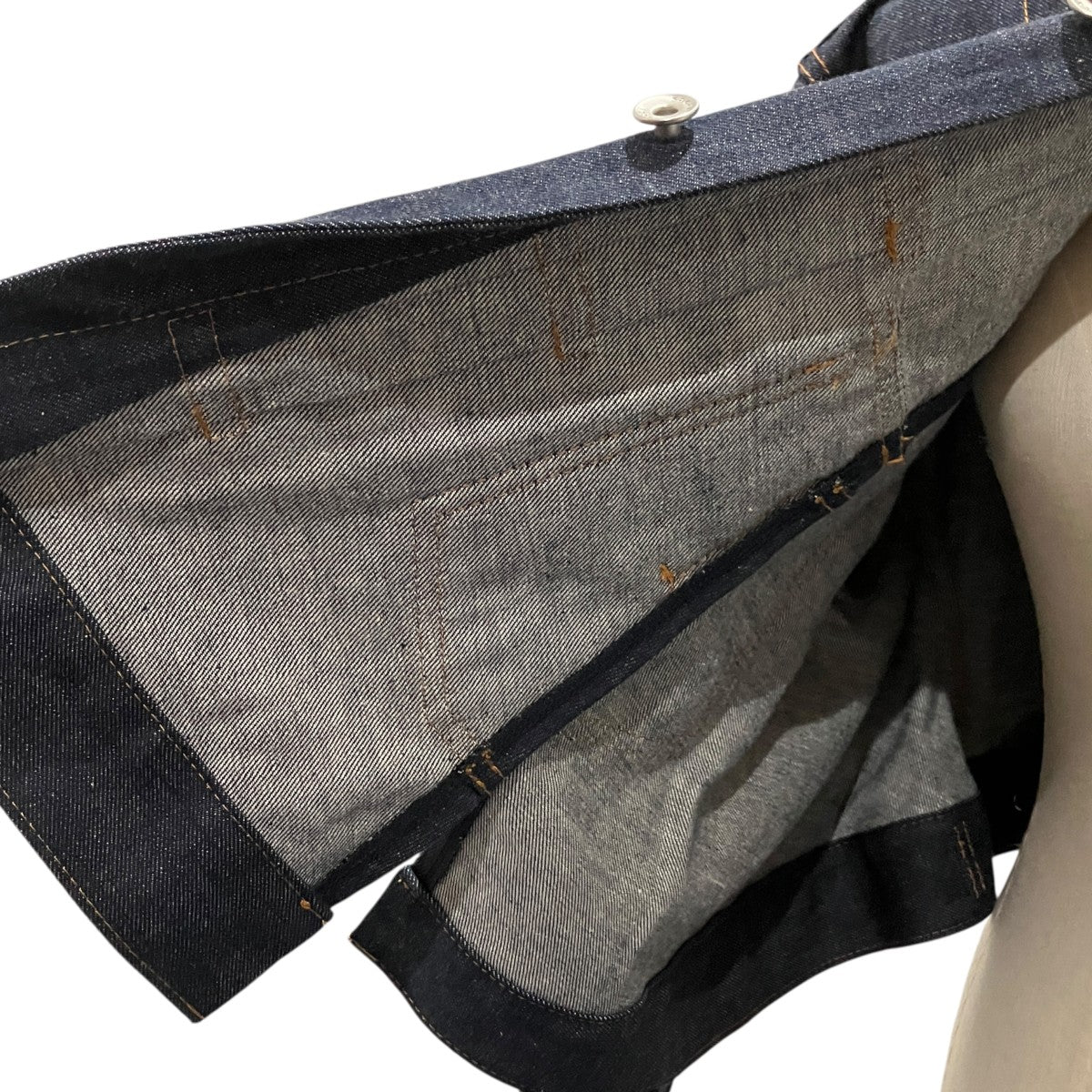sacai 24AW立体スリット変形デニムジャケット24-07354 古着・中古-5枚目のアイテム画像