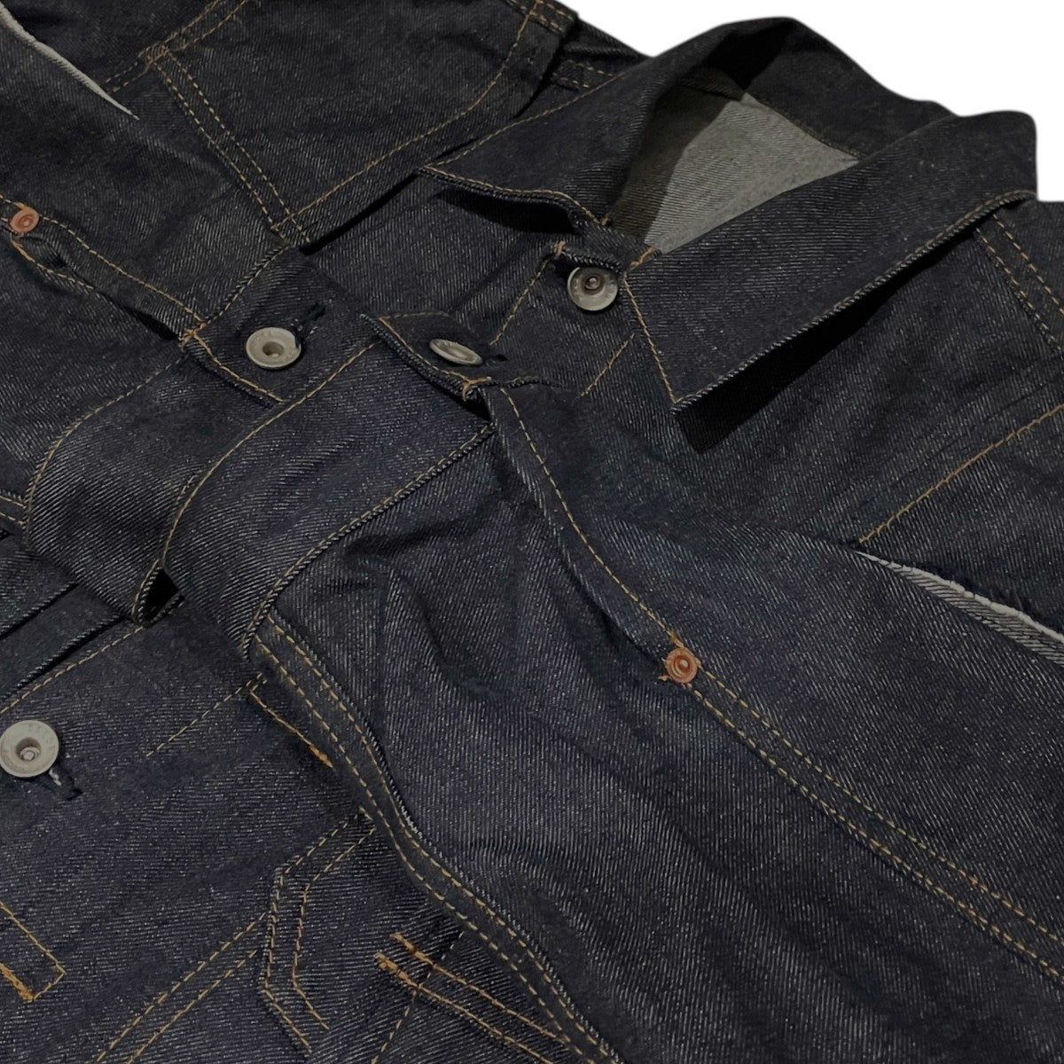 sacai 24AW立体スリット変形デニムジャケット24-07354 古着・中古-6枚目のアイテム画像