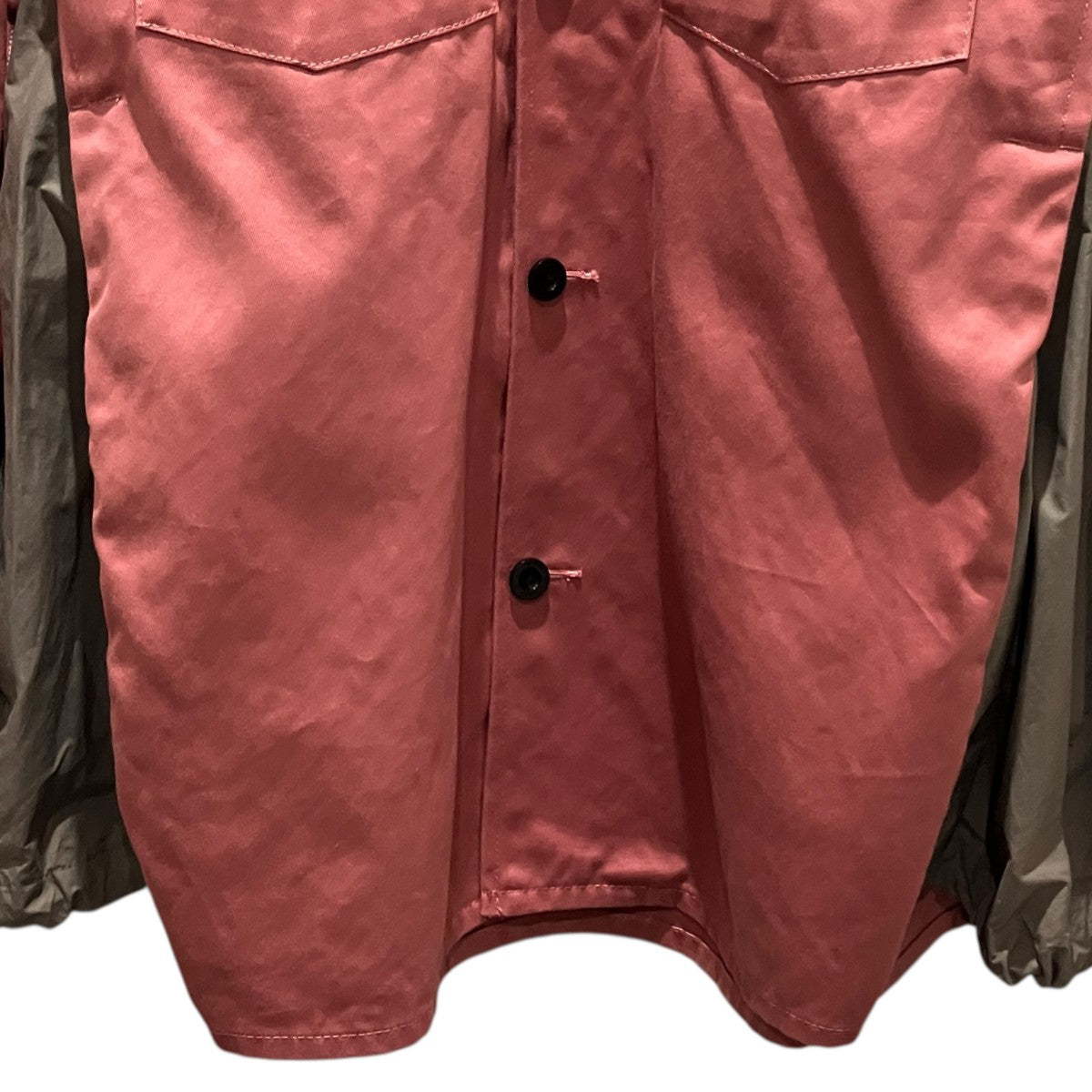 sacai 22AW【Cotton Chino Shirt】ナイロン切替コットンジャケット22-02820M 古着・中古-4枚目のアイテム画像