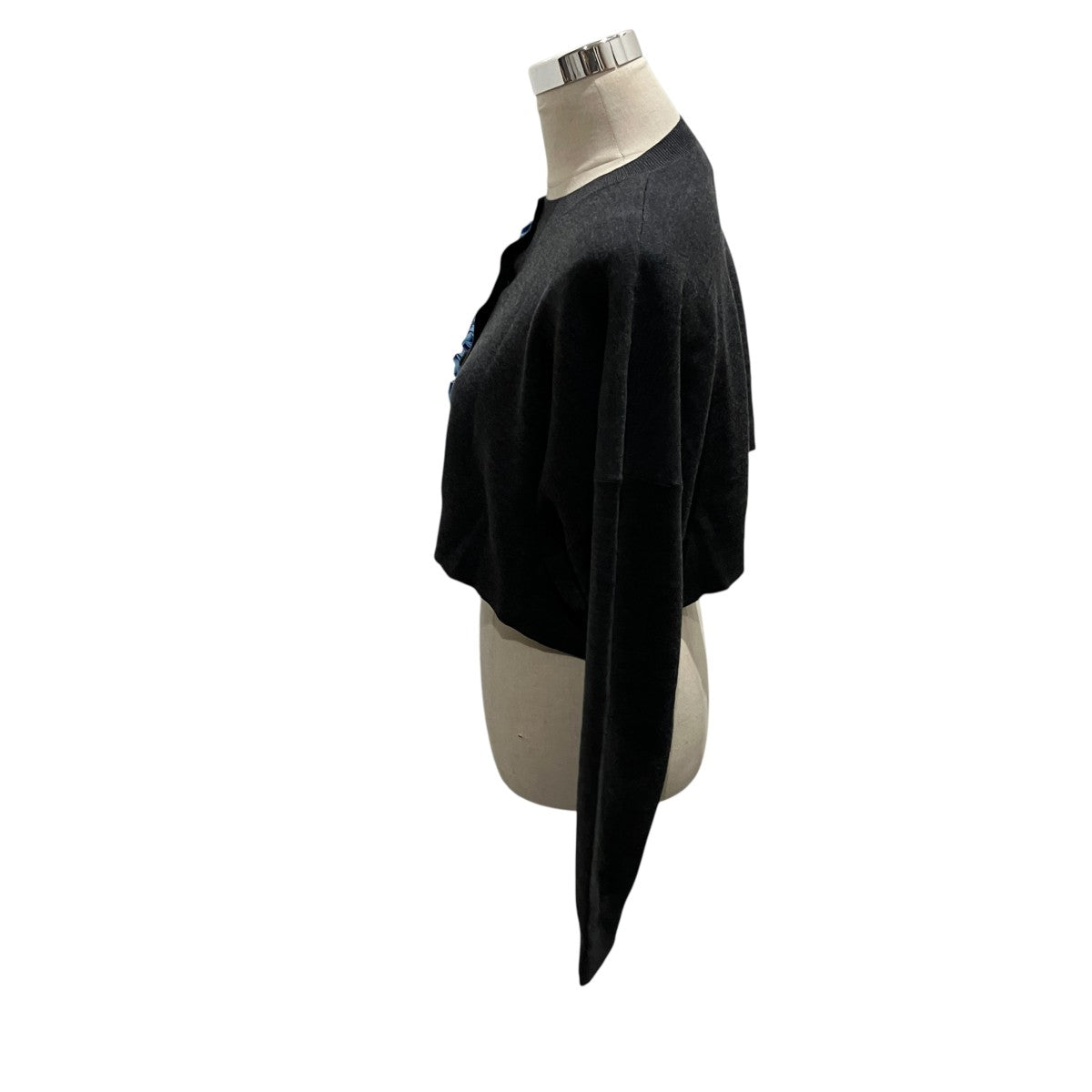【FRILL DECO CARDIGAN】クロップドカーディガン300IA270-2781