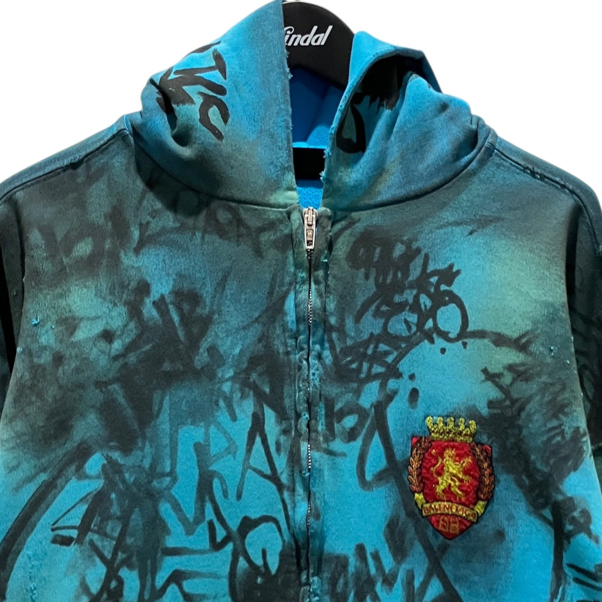 23SS【Graphic Paint Skater Zip Up Hoodie】ジップパーカー744457 T0VA8