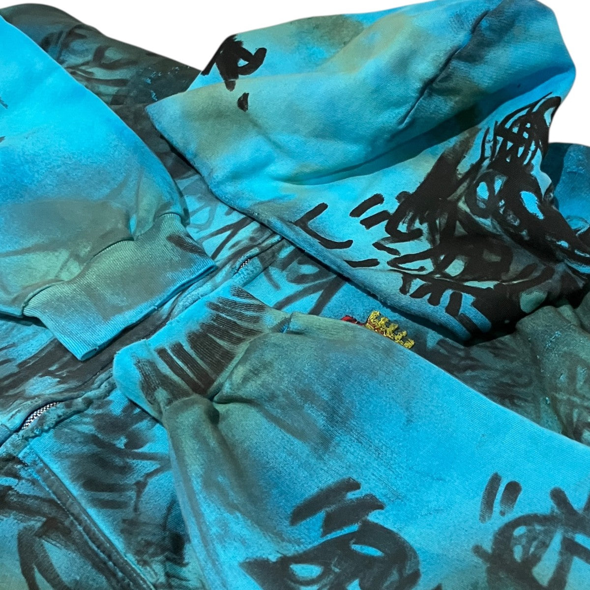 23SS【Graphic Paint Skater Zip Up Hoodie】ジップパーカー744457 T0VA8