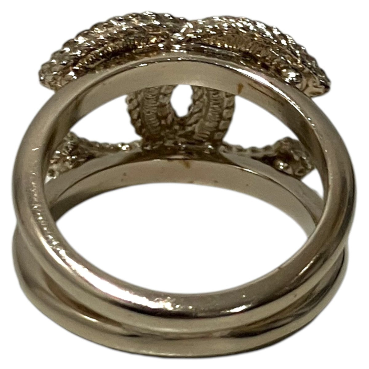 CHANEL C21Pラインストーンココマークリング 古着・中古-3枚目のアイテム画像