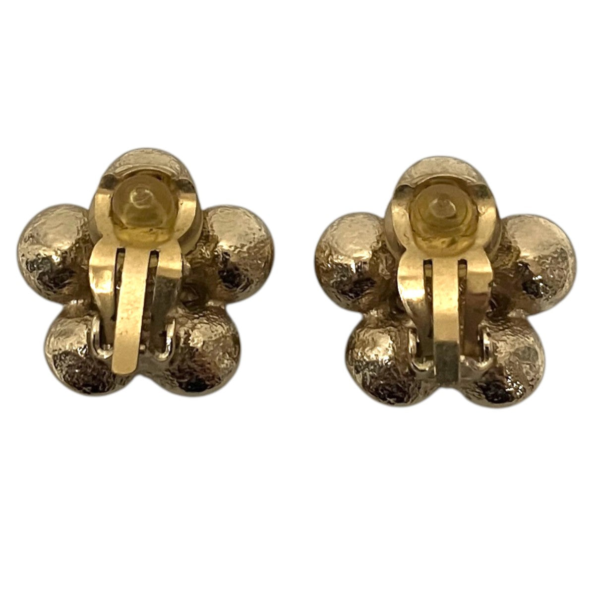 CHANEL 06Aフラワーモチーフラインストーンココマークイヤリング 古着・中古-2枚目のアイテム画像