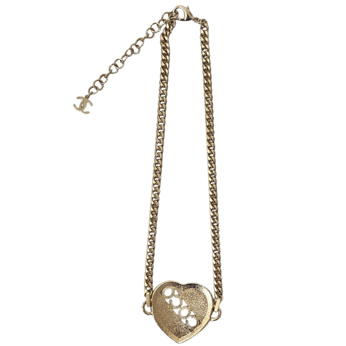 CHANEL C23B【ココマークハートロングネックレス】ハートネックレス 古着・中古-2枚目のアイテム画像