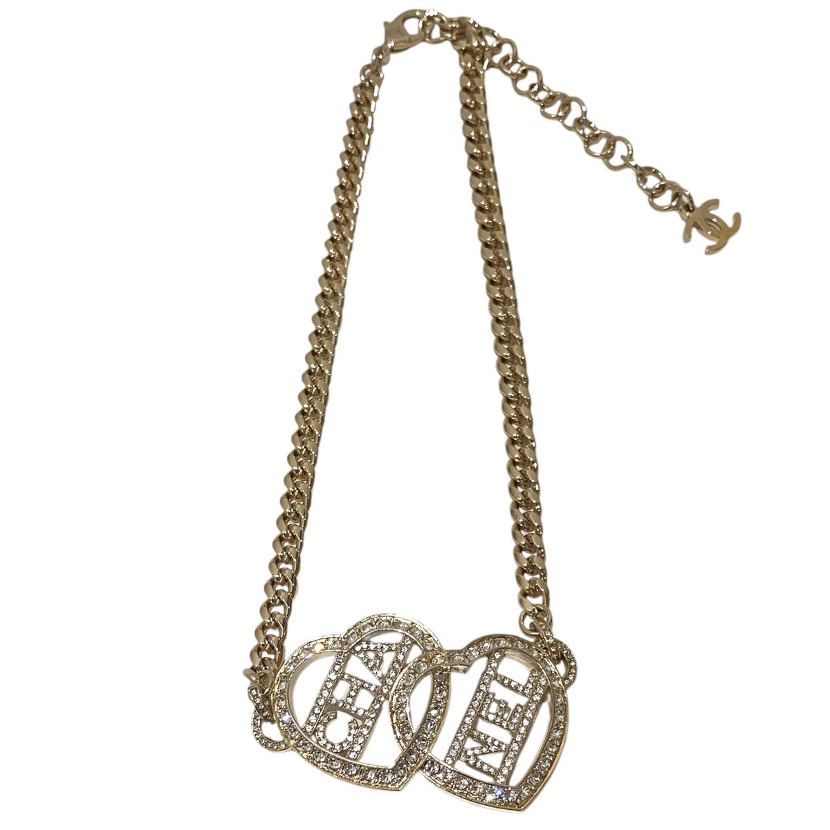 CHANEL F23B【ダブルハートロゴチョーカー】チョーカー 古着・中古-1枚目のアイテム画像