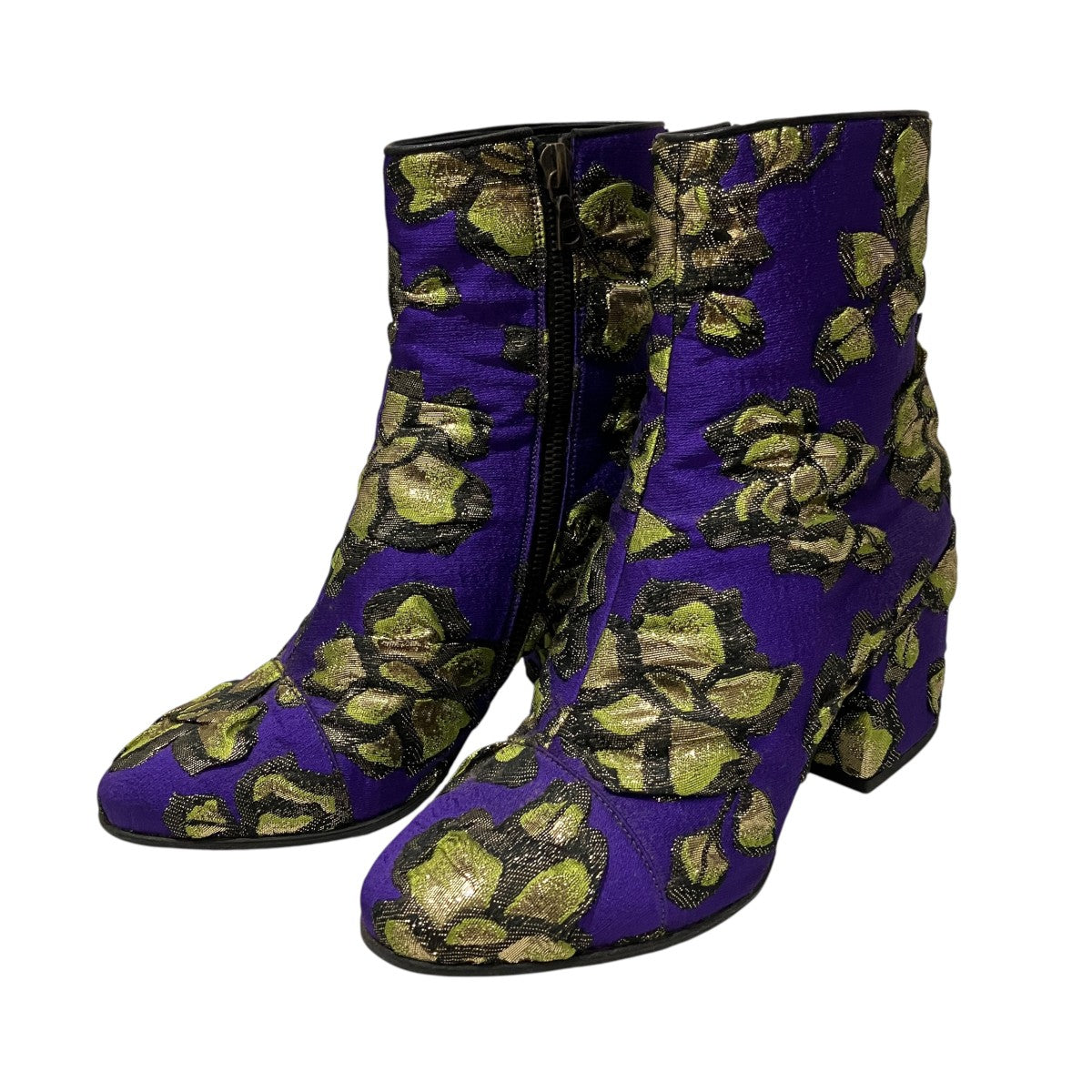 DRIES VAN NOTEN ジャガードブーツ18250 古着・中古-1枚目のアイテム画像