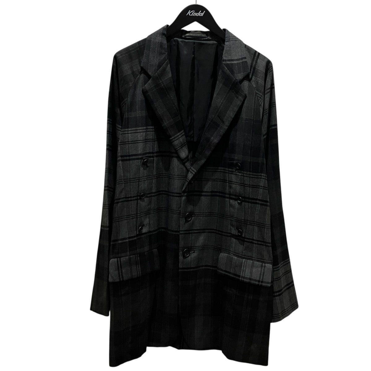 Yohji Yamamoto pour homme 24SS【桝チェック箱PJK】チェックジャケットHS-J29-101 古着・中古-1枚目のアイテム画像
