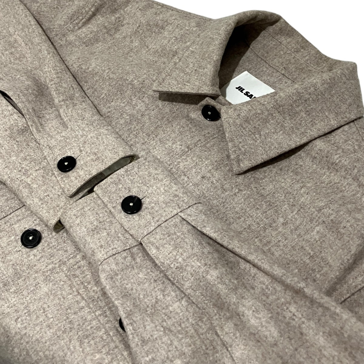 JIL SANDER 【ウールフランネルシャツ】シャツジャケットJ47DL0131 古着・中古-5枚目のアイテム画像